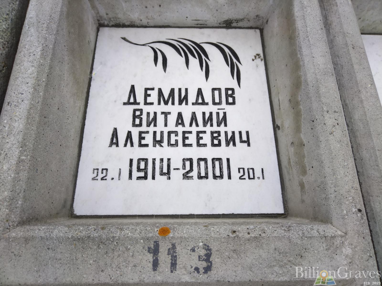 Демидов Виталий Алексеевич