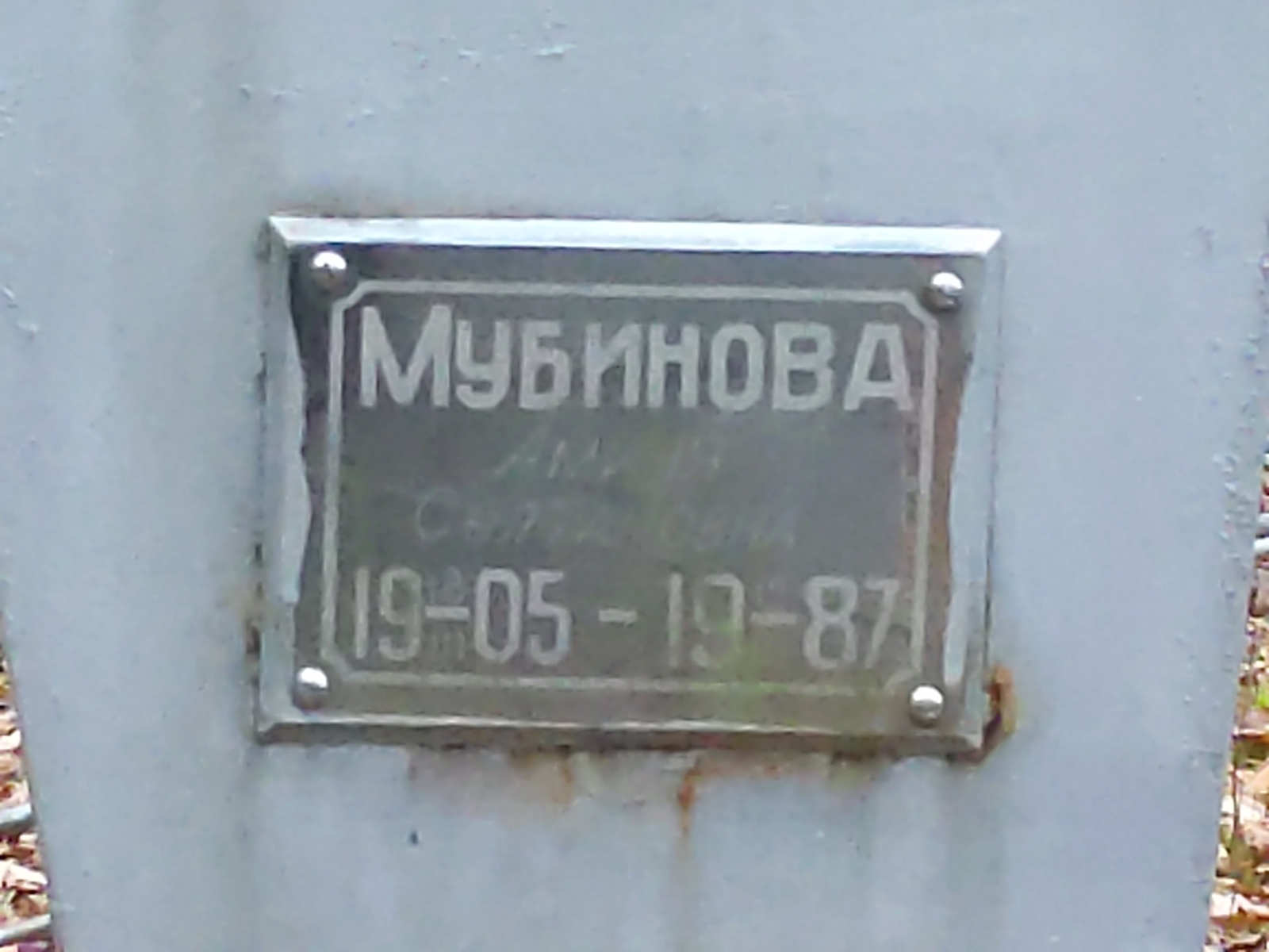 Мубинова Амина Султановна