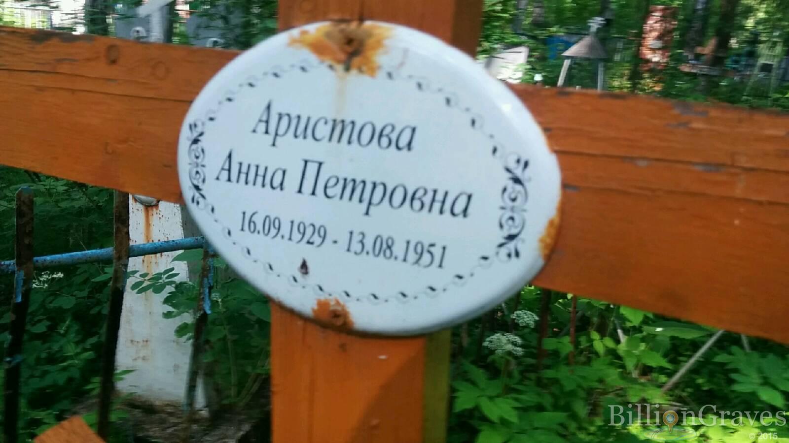 Аристова Анна Петровна