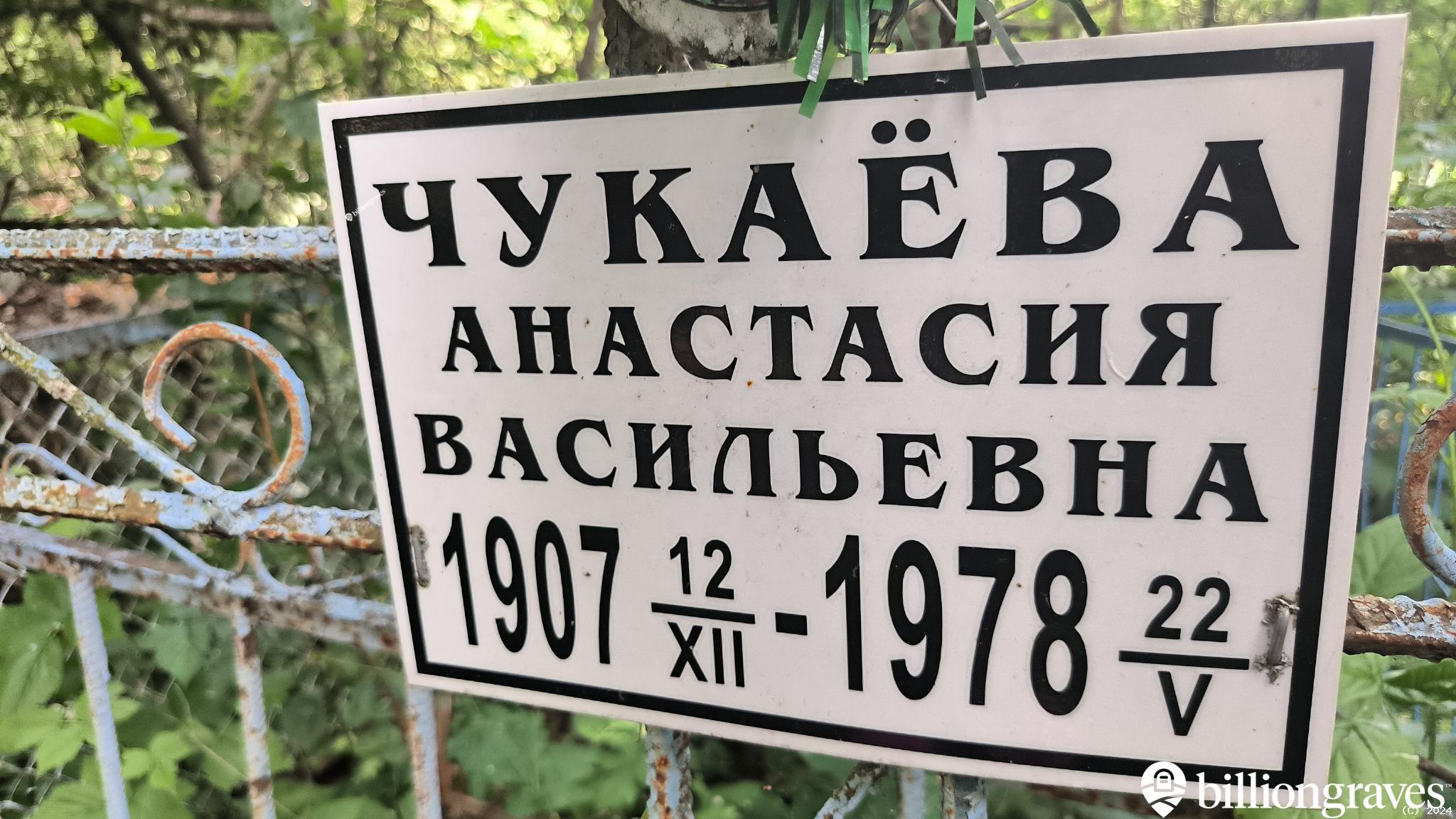 Чукаёва Анастасия Васильевна