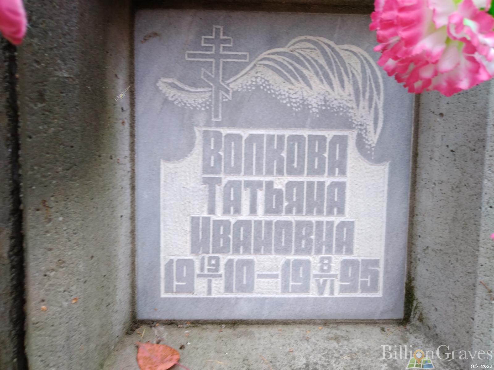 Волкова Татьяна Ивановна