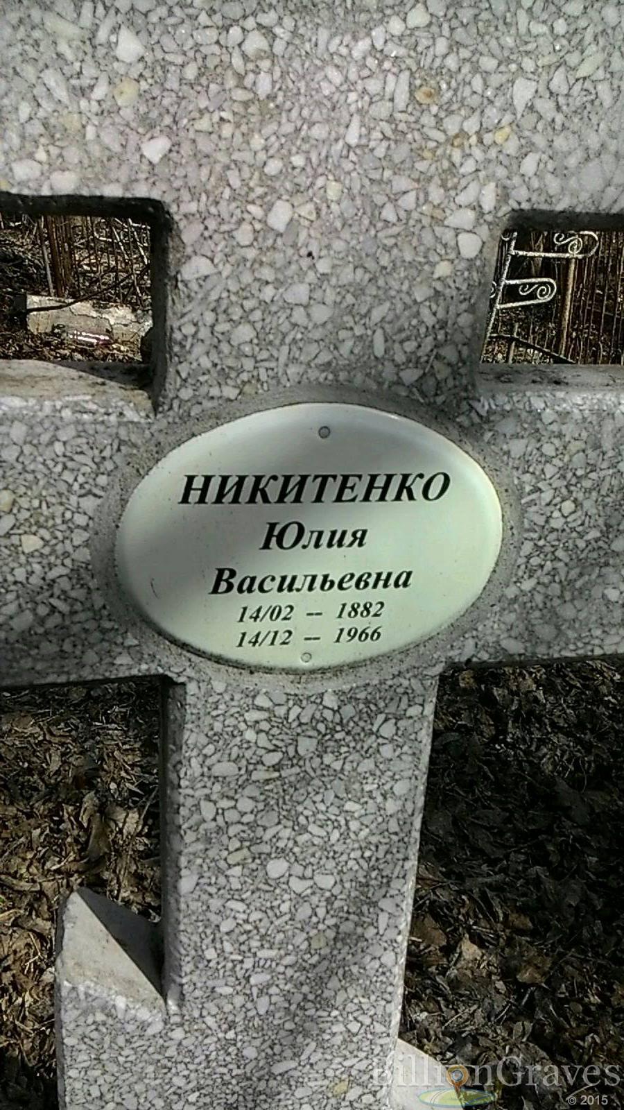 Никитенко Юлия Васильевна