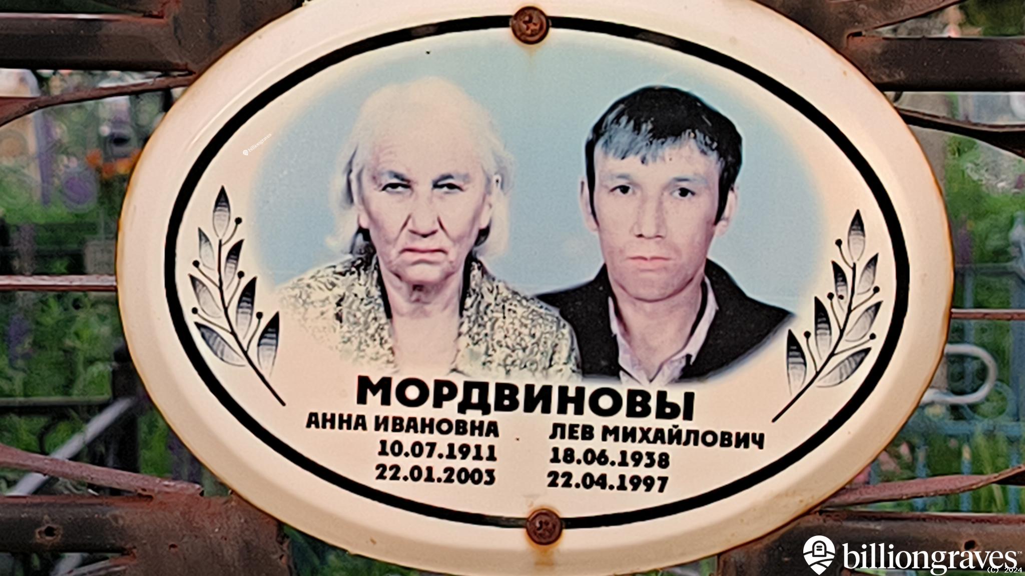 Мордвинова Анна Ивановна