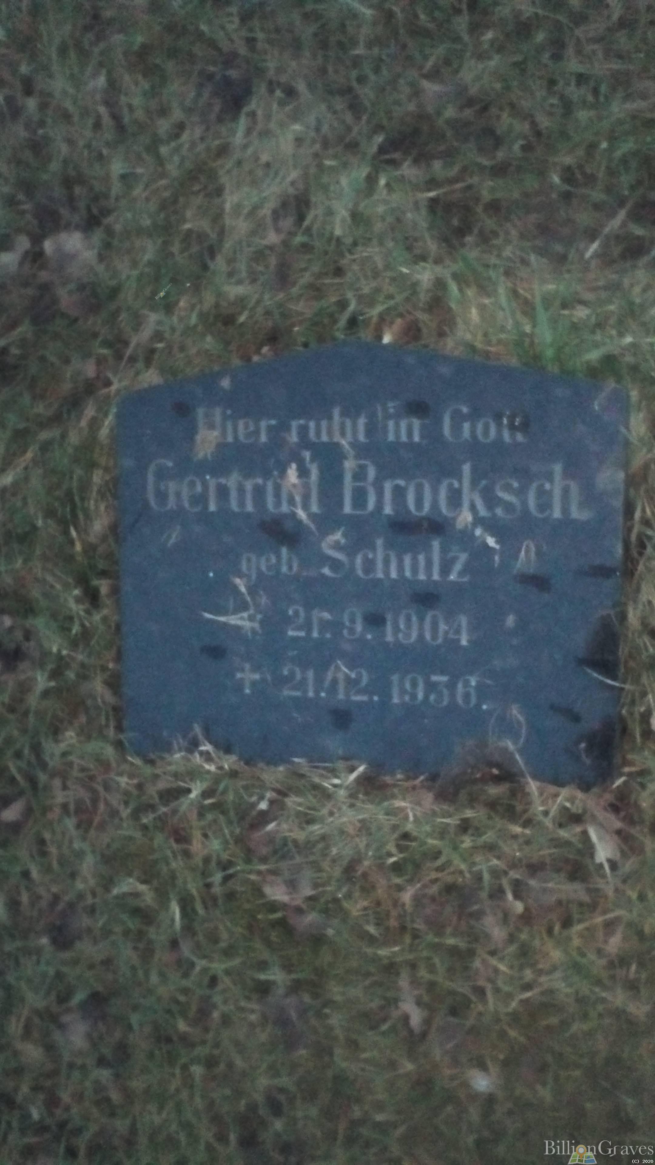Brocksch (Schulz) Gertrud