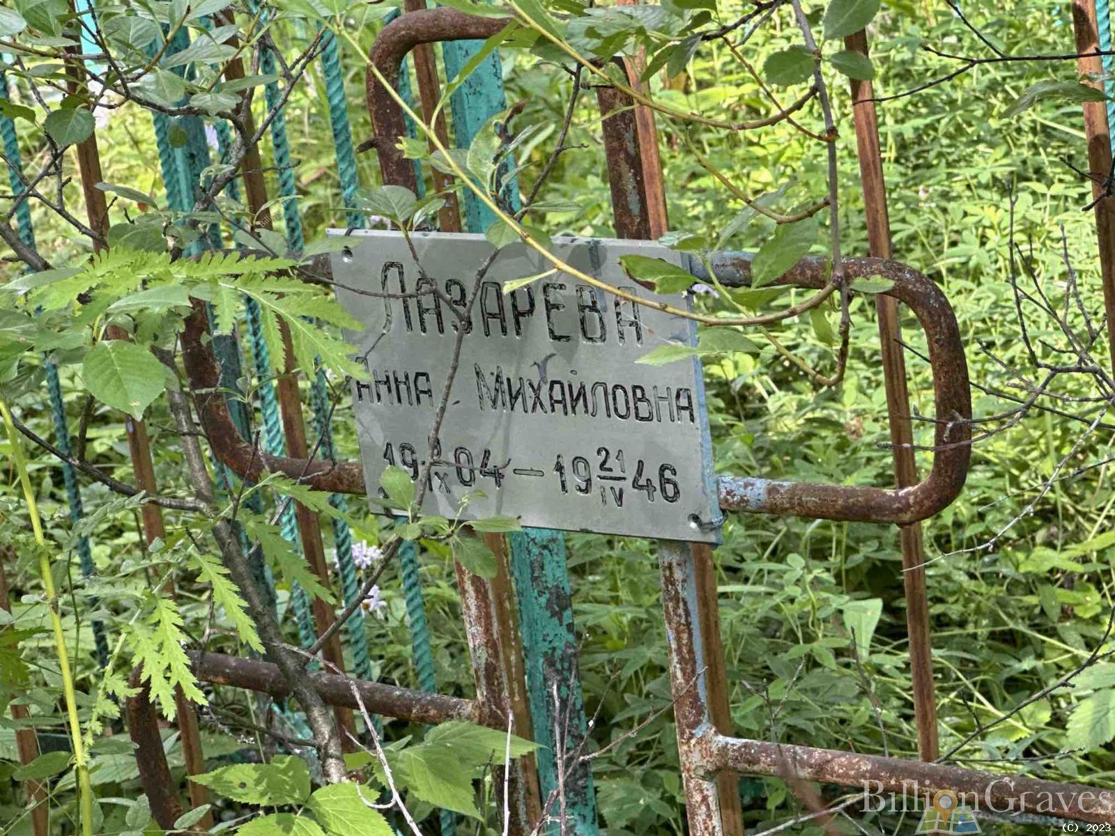 Лазарева Анна Михайловна