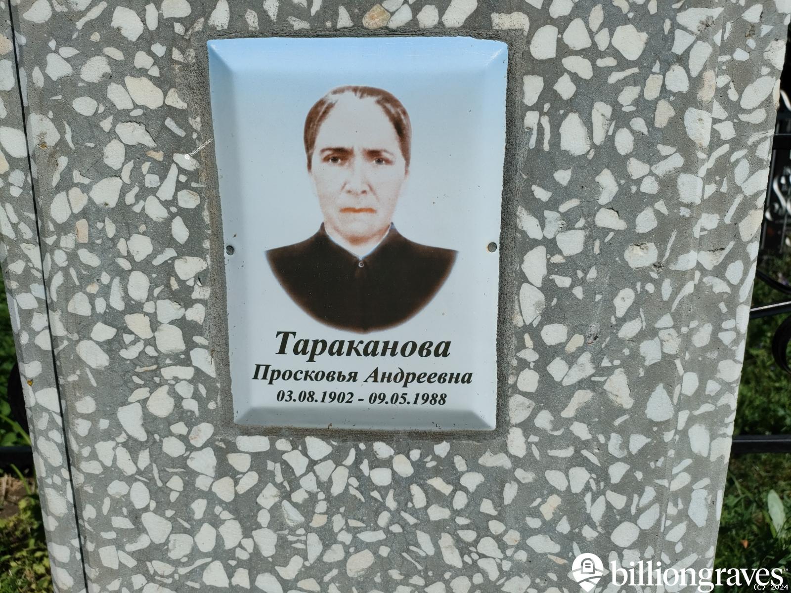 Тараканова Просковья Андреевна