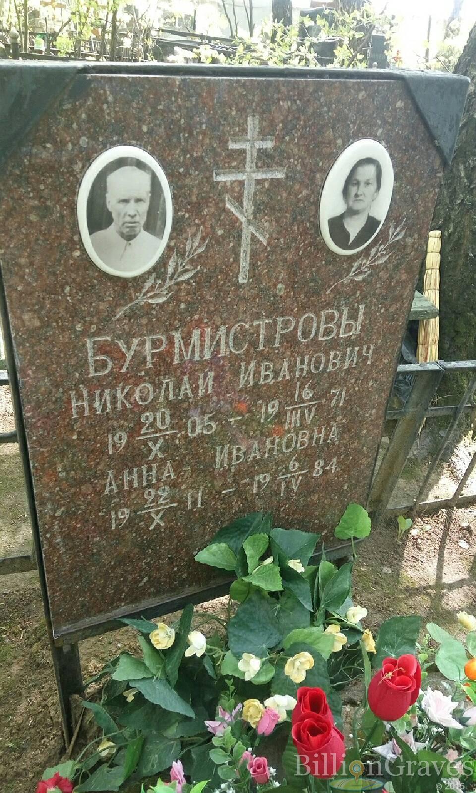 Бурмистрова Анна Ивановна