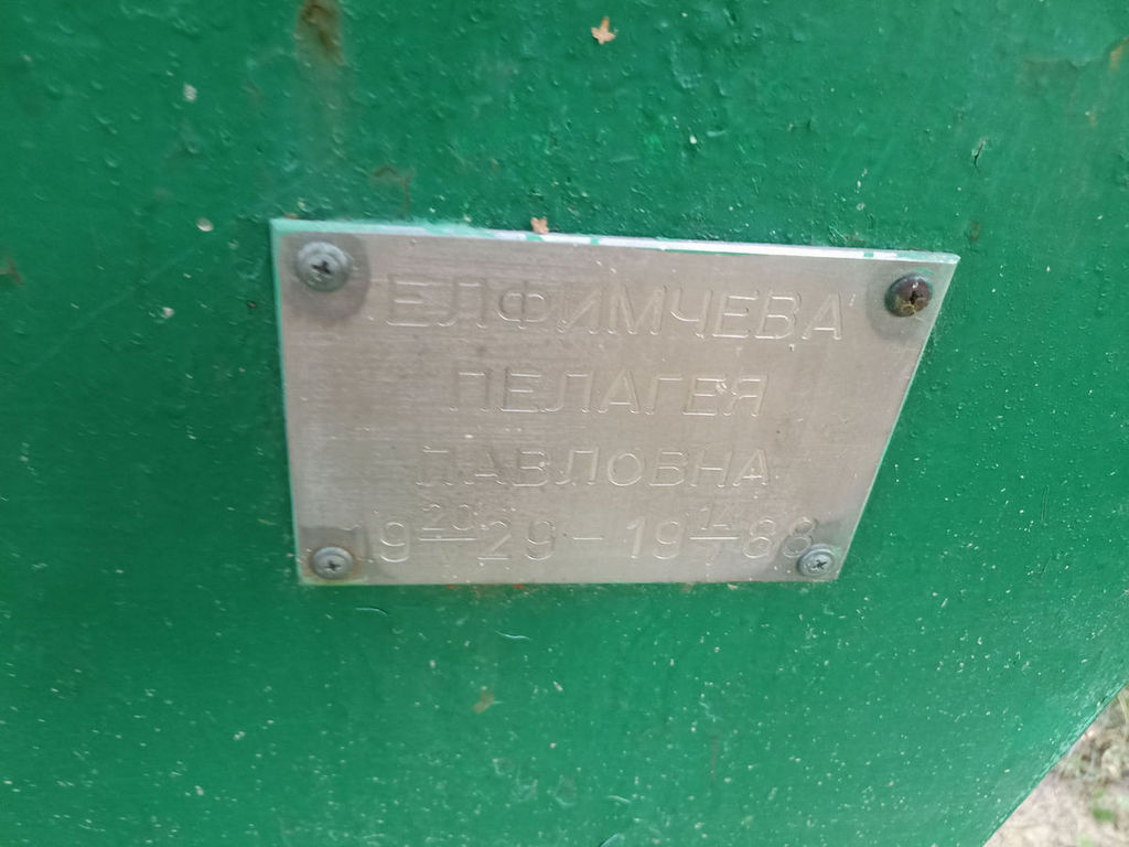 Елфимчева Пелагея Павловна