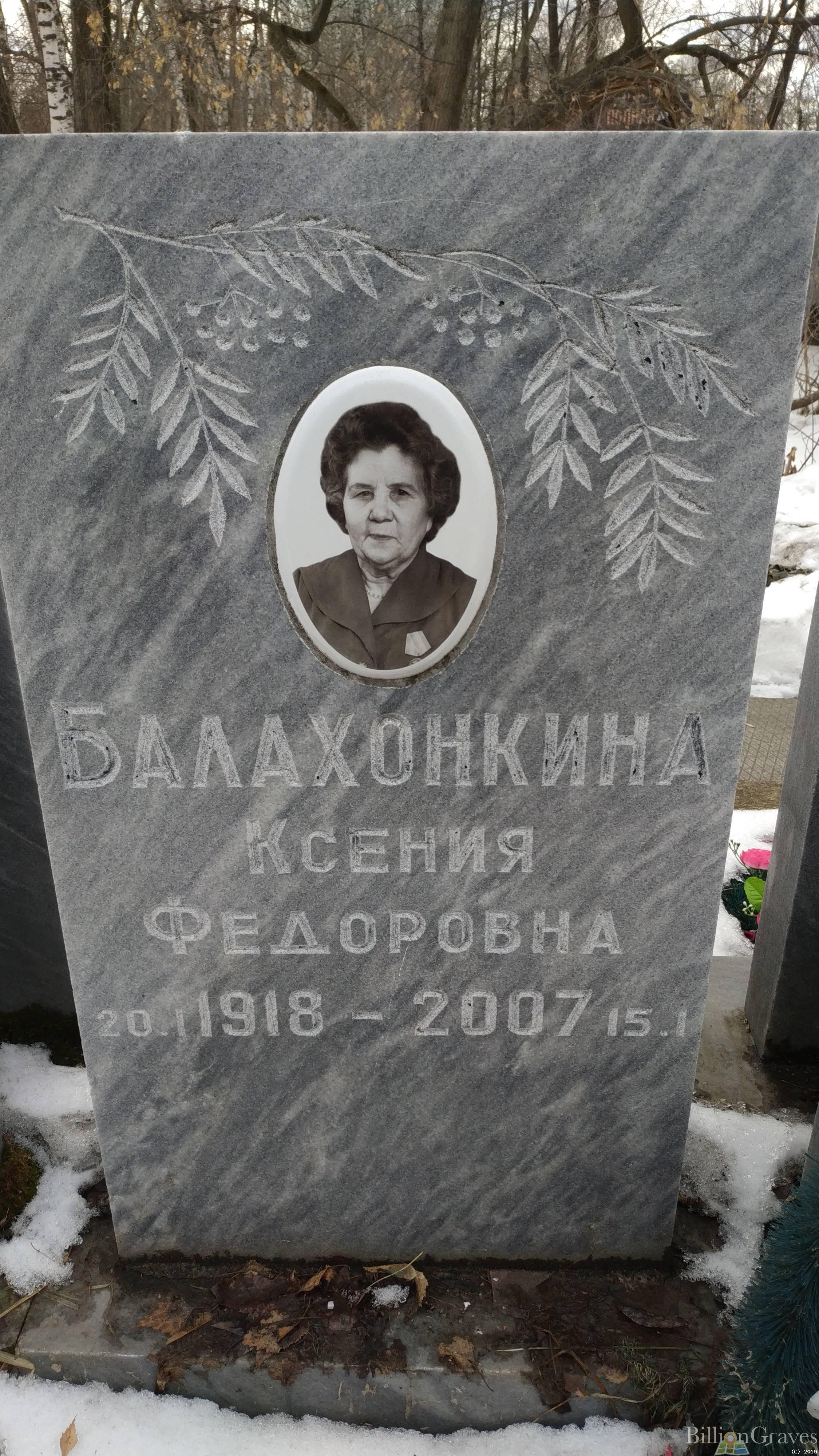 Балахонкина Ксения Федоровна