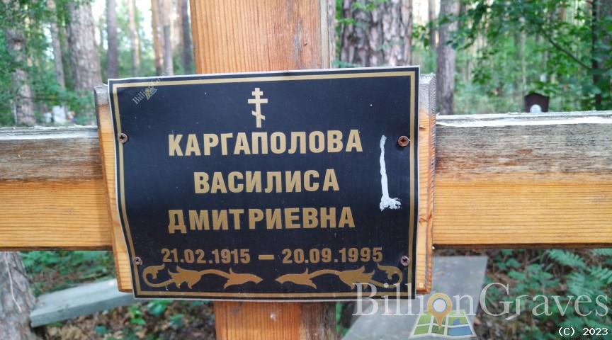 Каргаполова Василиса Дмитриевна