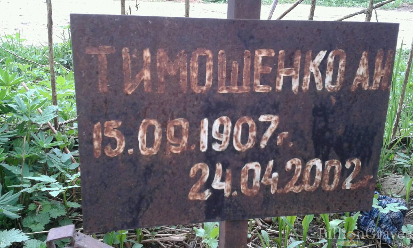 Тимошенко А.Н.