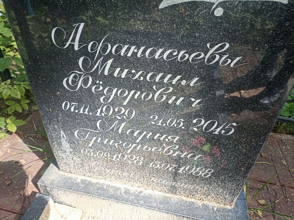 Афанасьева Мария Григорьевна
