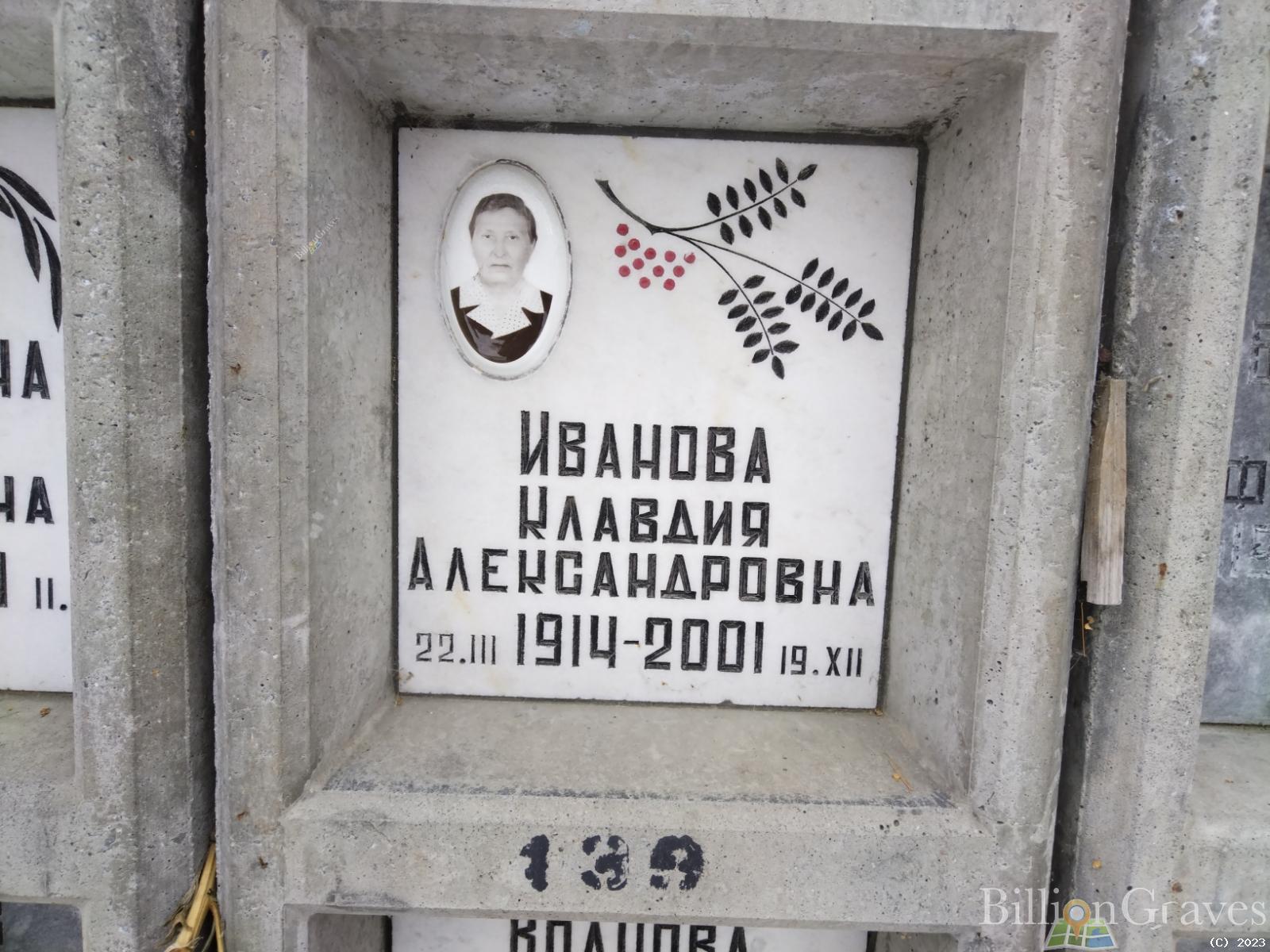 Иванова Клавдия Александровна