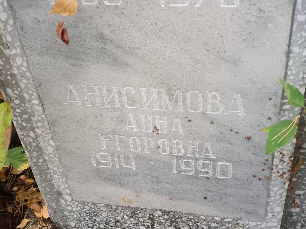 Анисимова Анна Егоровна