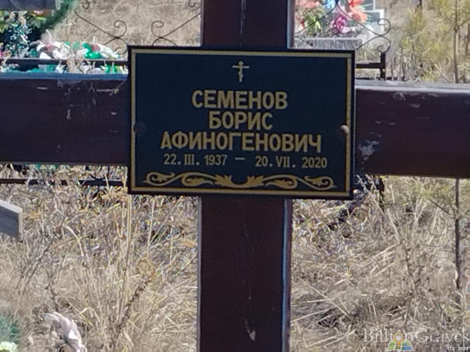 Семенов Борис Афиногенович