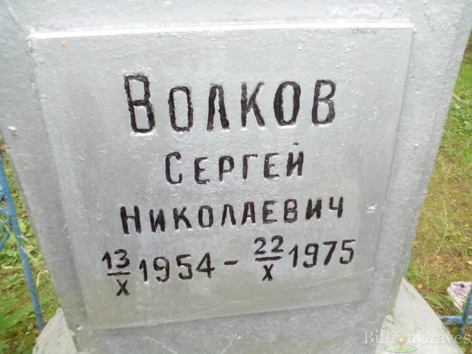 Волков Сергей Николаевич