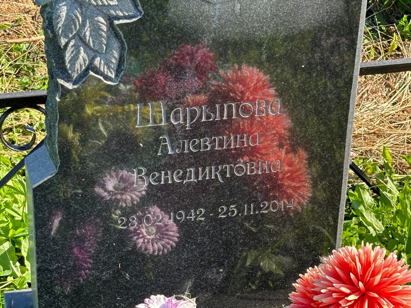 Алевтина Шарыпова Венедиктовна