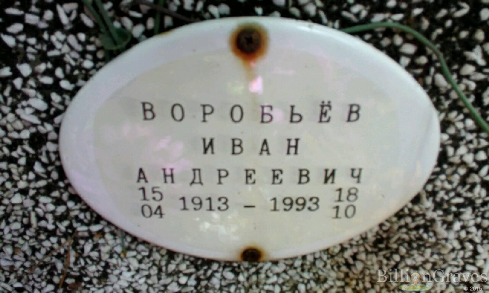 Воробьёв Иван Андреевич