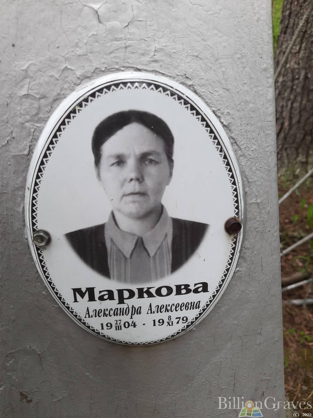 Маркова Александра Алексеевна