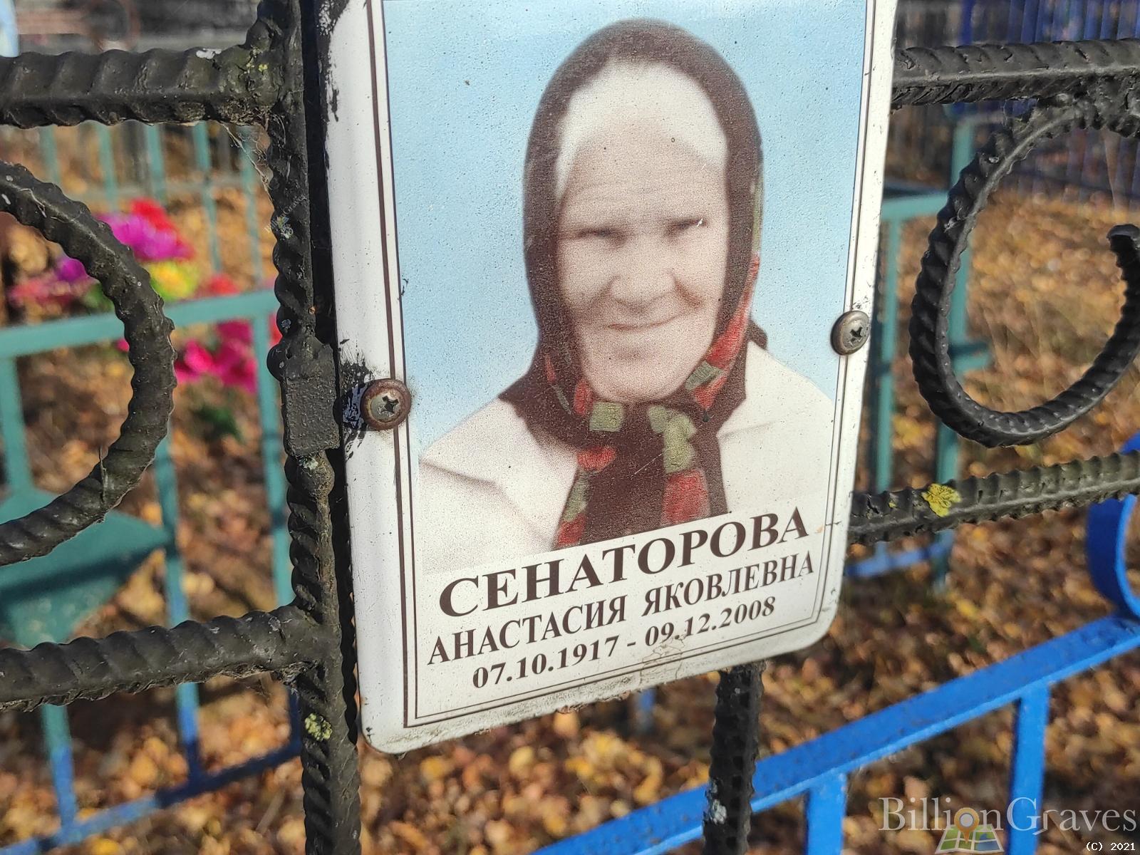 Сенаторова Анастасия Яковлевна