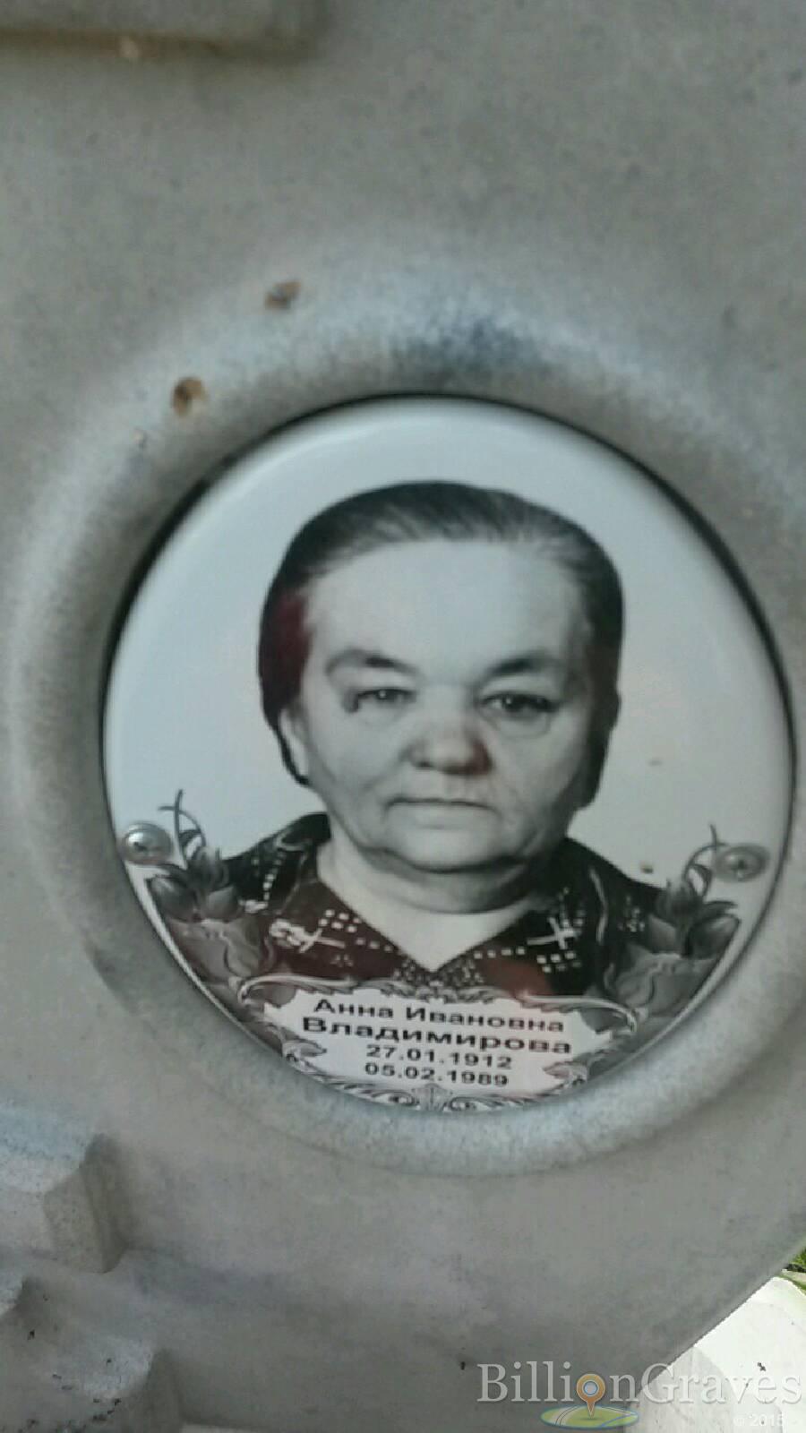 Владимирова Анна Ивановна