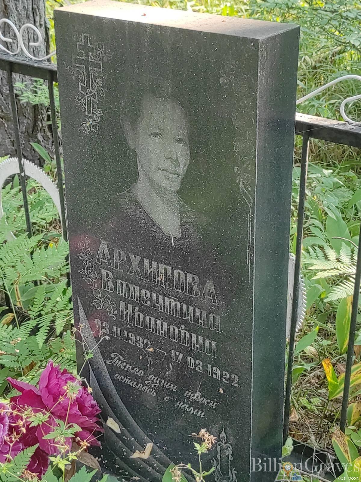 Архипова Валентина Ивановна