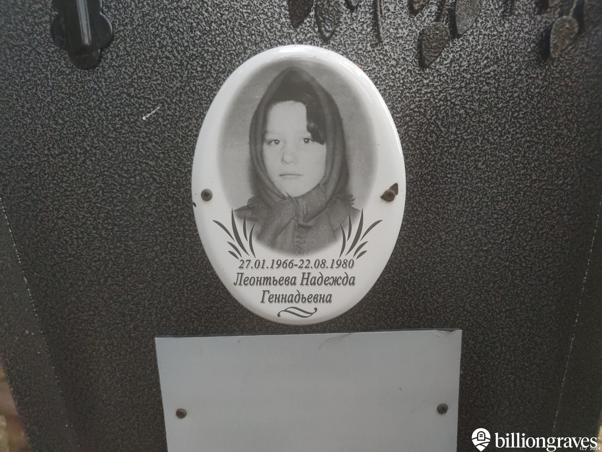 Леонтьева Надежда Геннадьевна