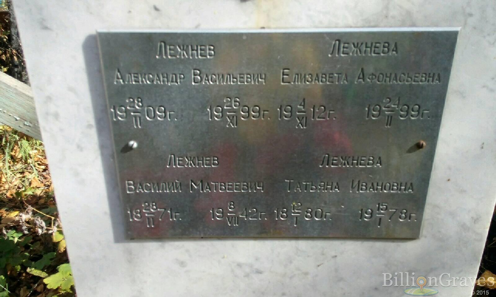 Лежнев Василий Матвеевич