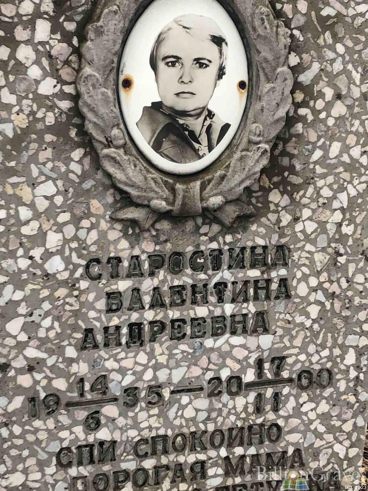 Старостина Валентина Андреевна