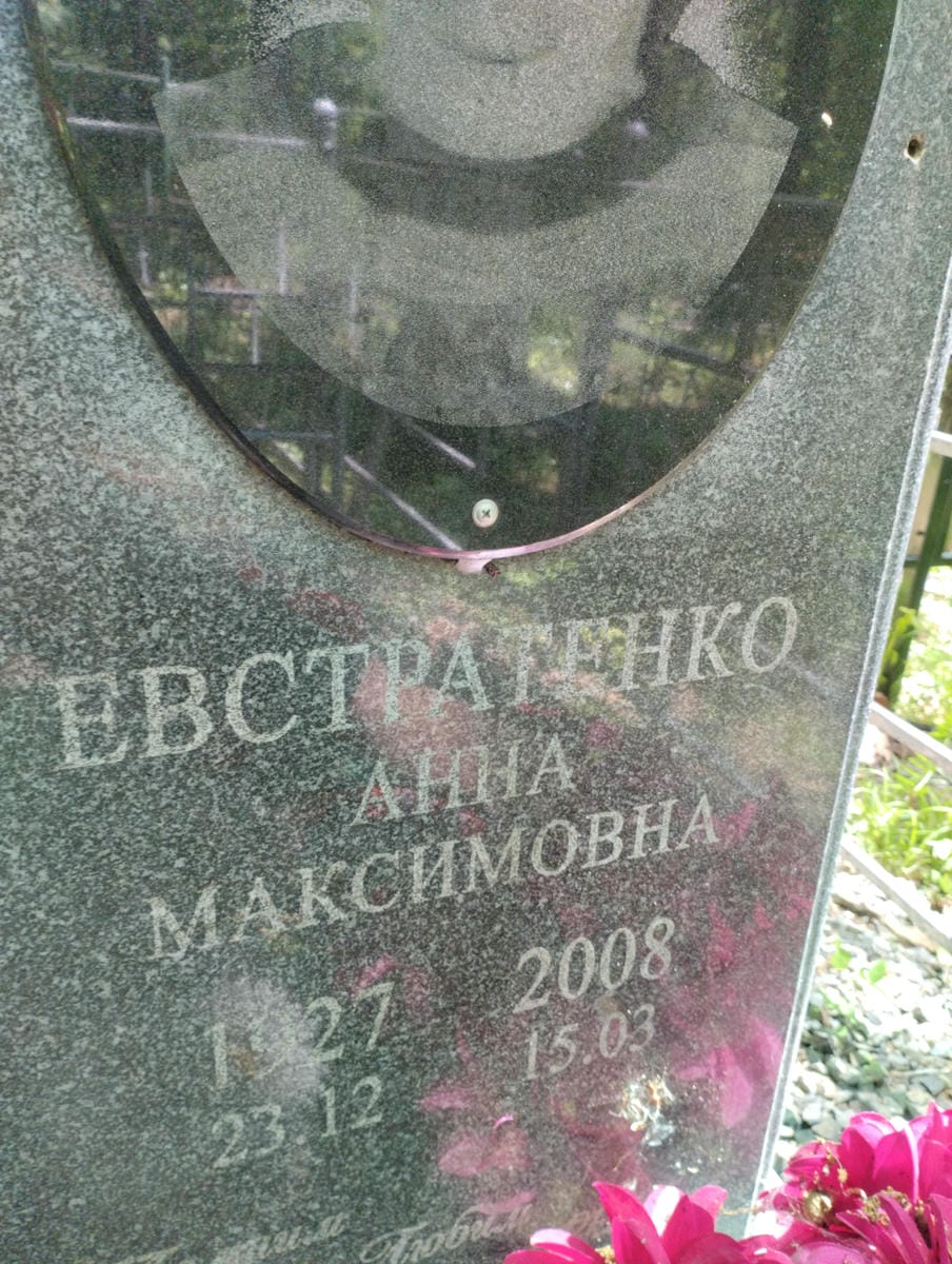 Евстратенко Анна Максимовна