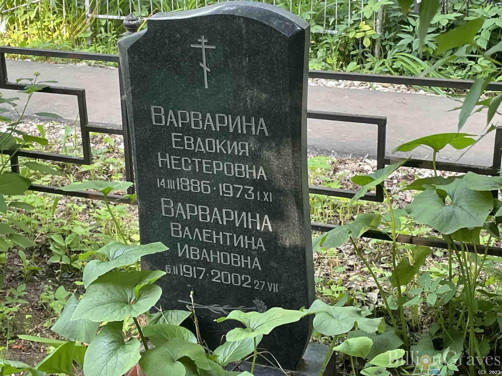 Варварина Валентина Ивановна