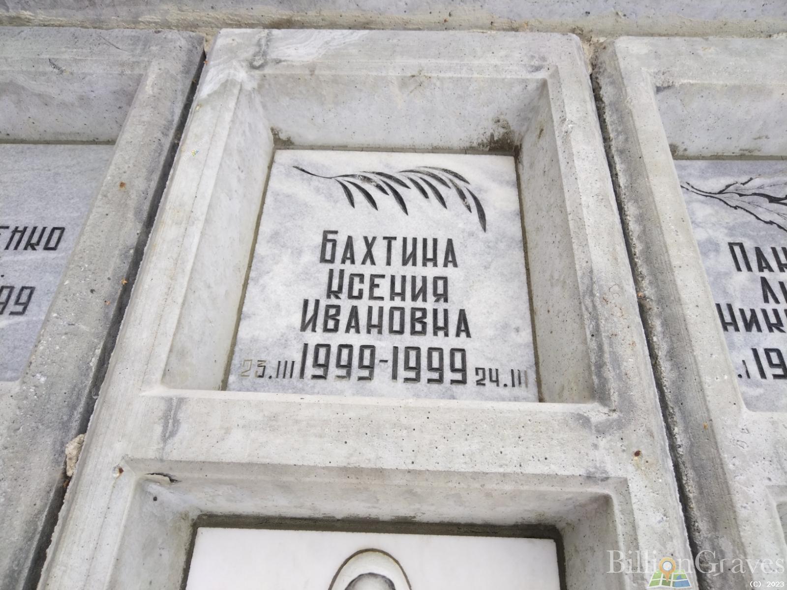 Бахтина Ксения Ивановна