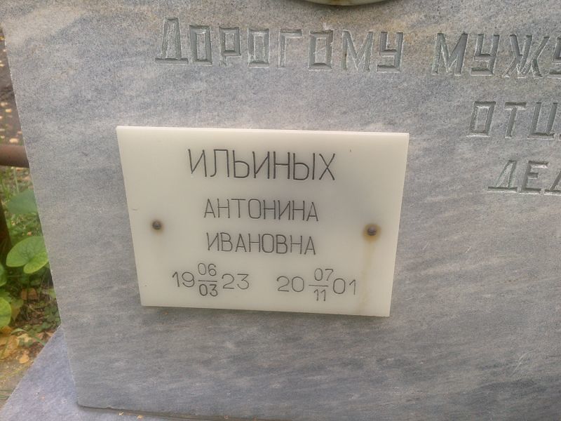Ильиных Антонина Ивановна