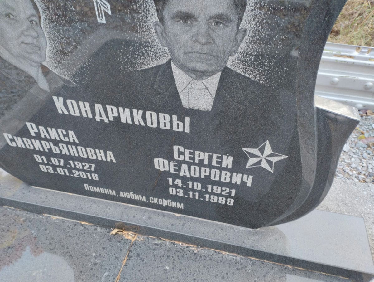 Кондрикова Раиса Сивирьяновна