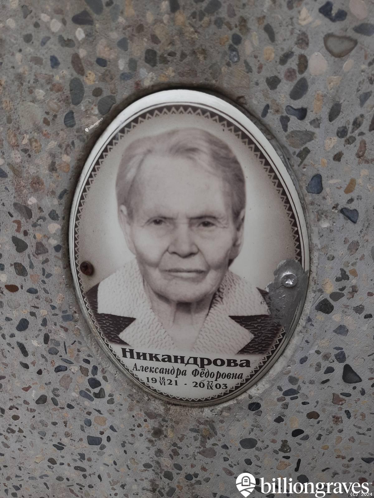 Никандрова Александра Фëдоровна