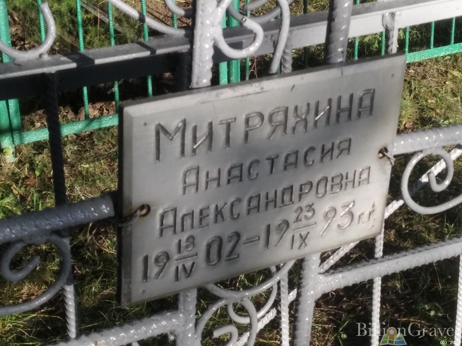Митряхина Анастасия Алексеевна
