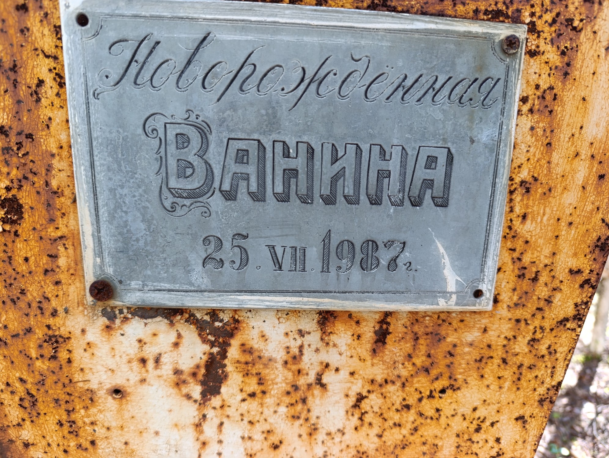 Новорождённая Ванина