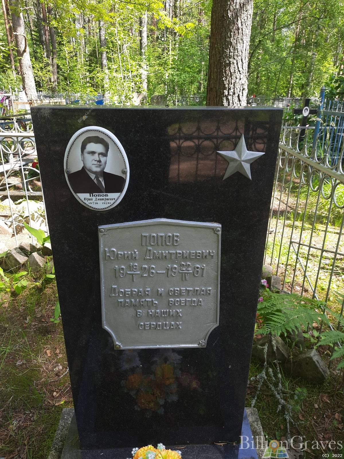 Попов Юрий Дмитриевич