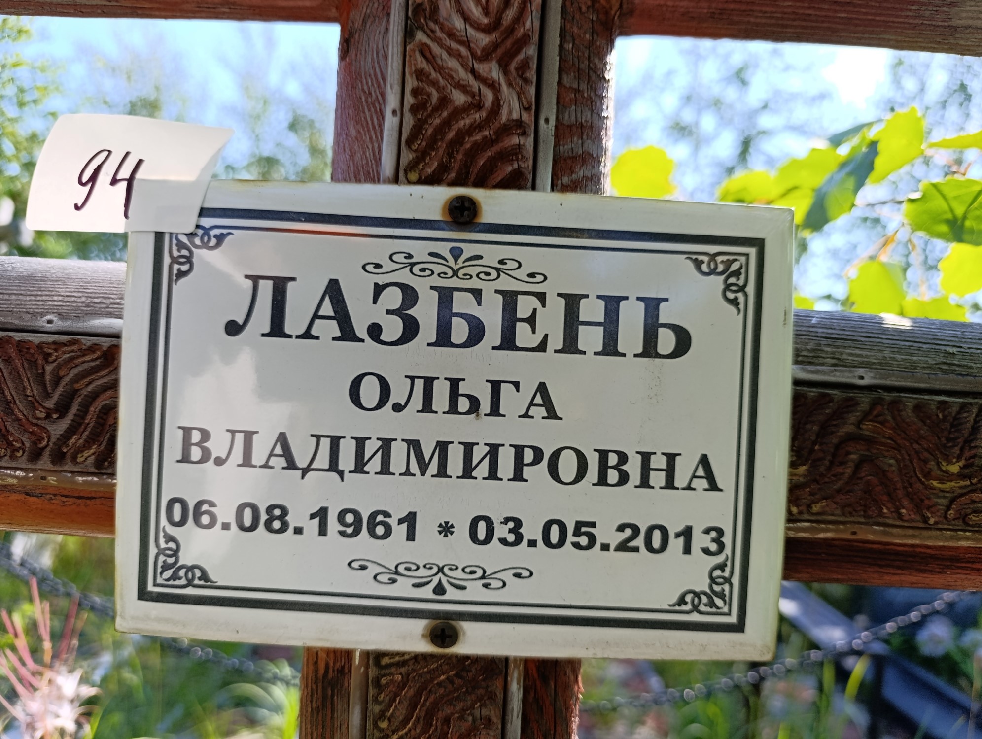 Лазбень Ольга Владимировна