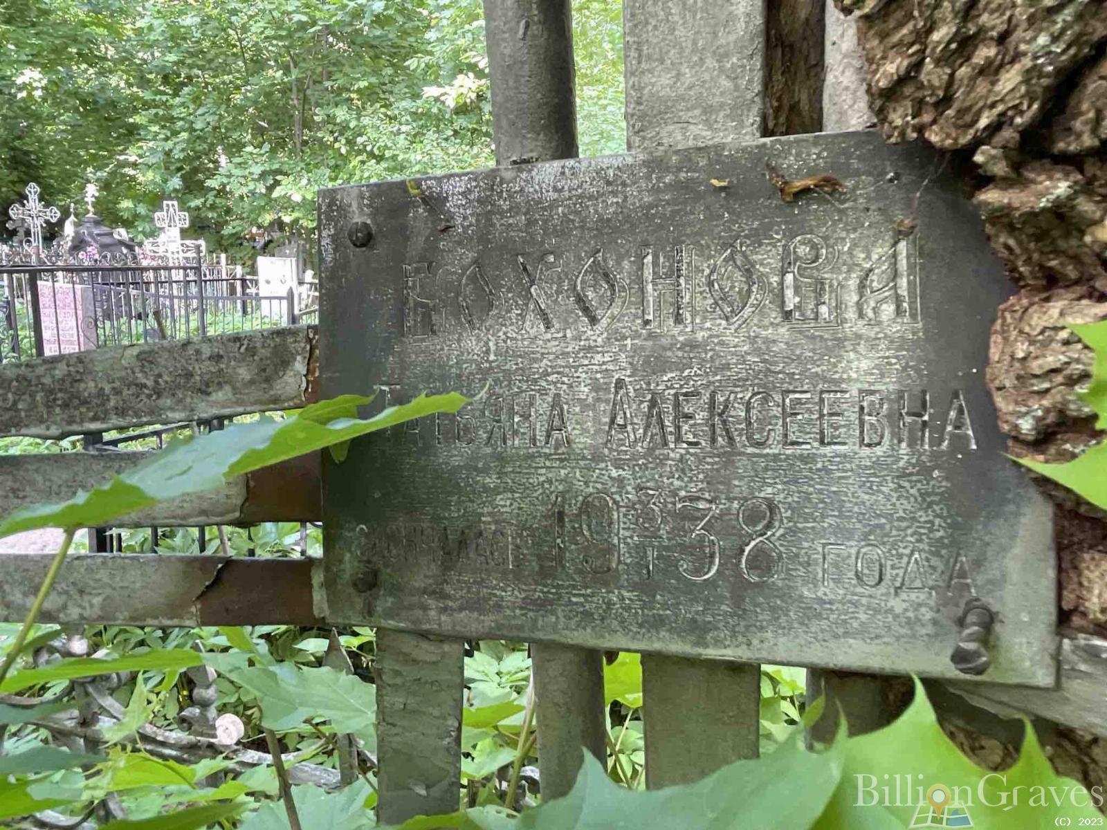 Бохонова Татьяна Алексеевна