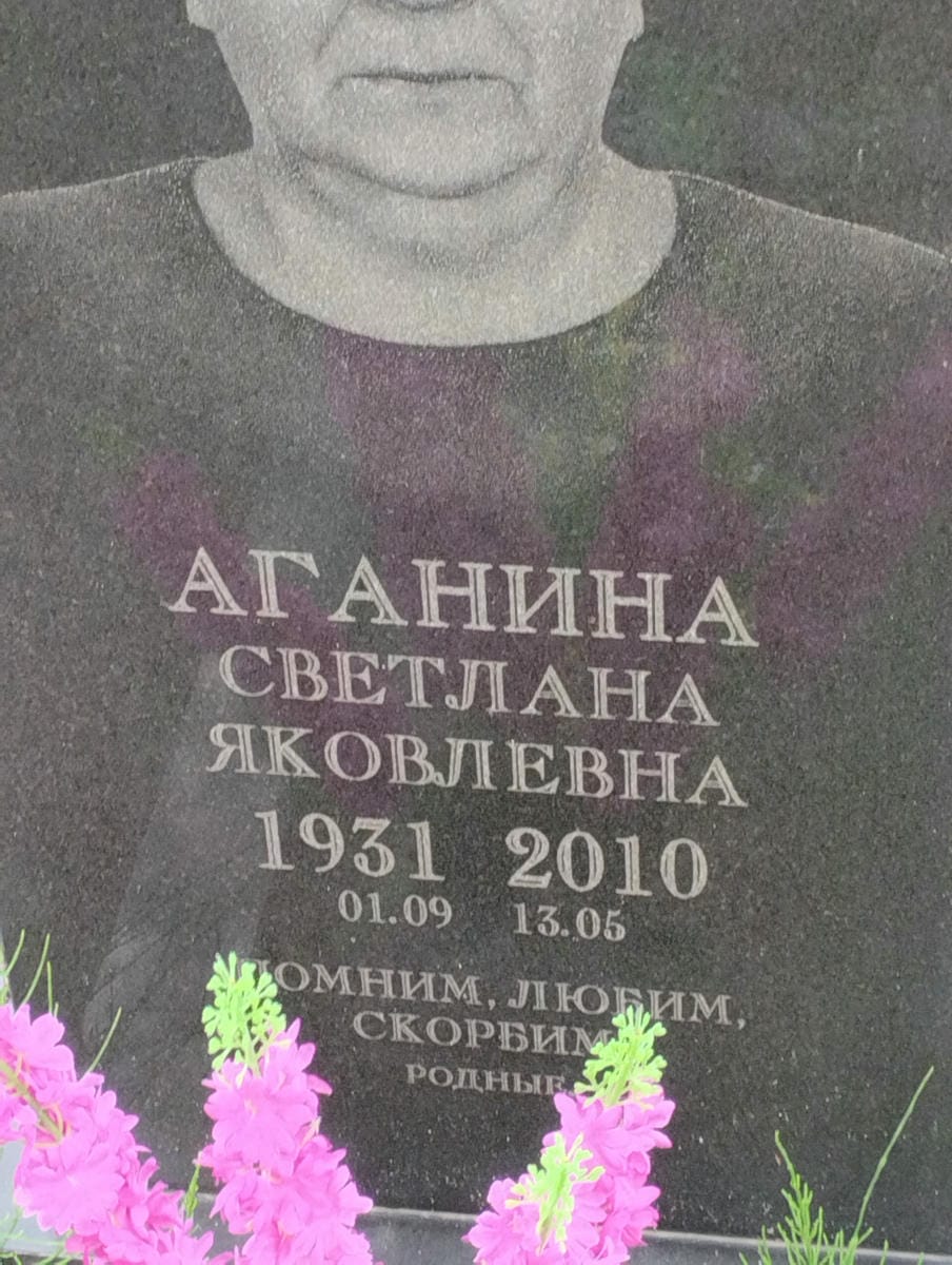 Аганина Светлана Яковлевна