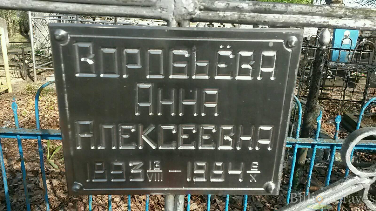 воробьёва анна алексеевна