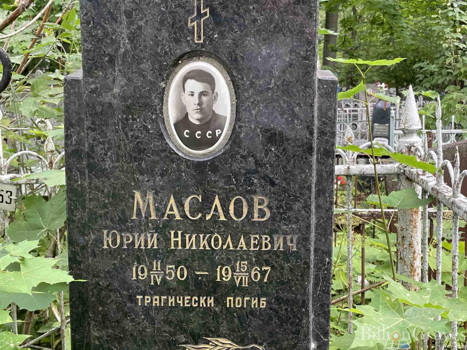 Маслов Юрий Николаевич