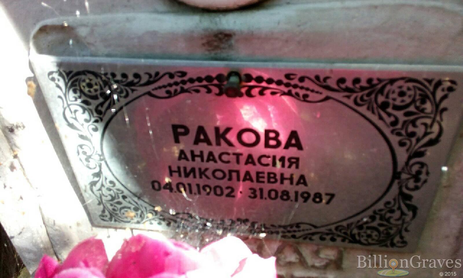 Ракова Анастасия Николаевна