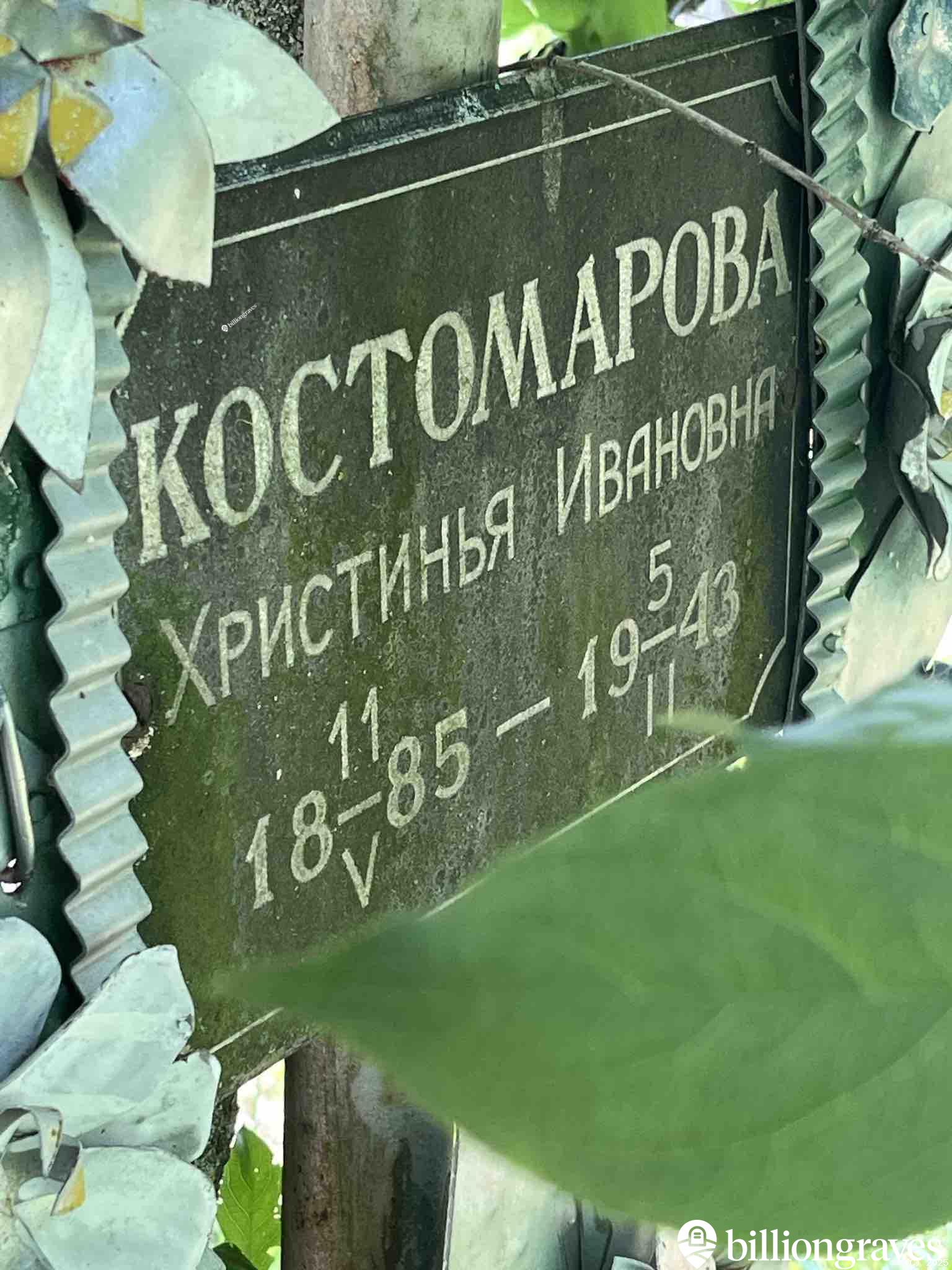 Костомарова Христинья Ивановна