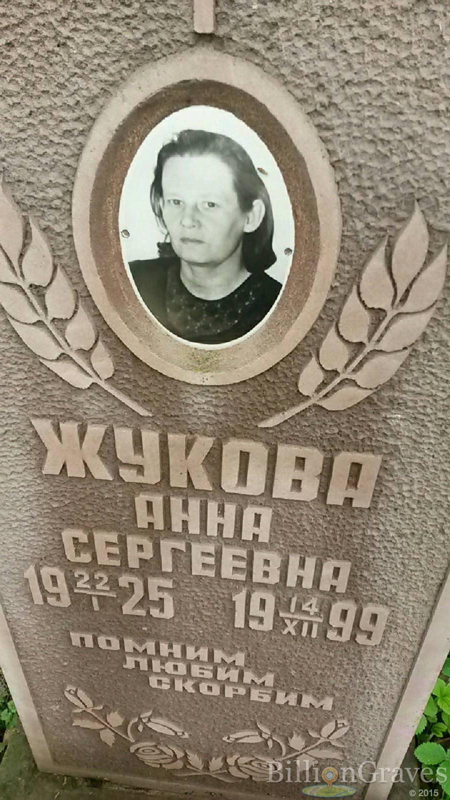жукова анна сергеевна