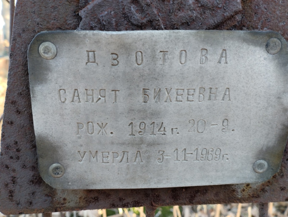 Дзотова Санят Бихеевна