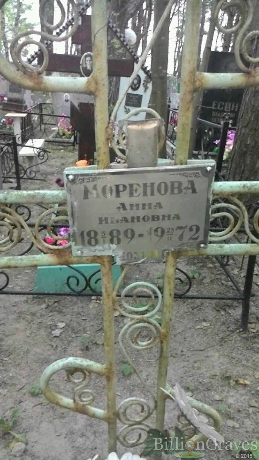 Моренова Анна Ивановна