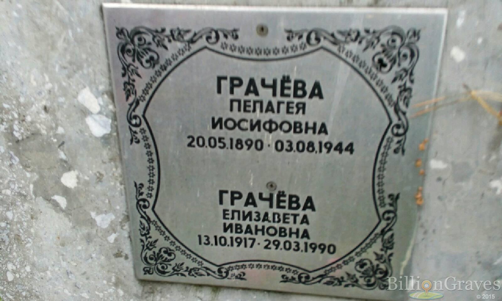 Грачёва Елизавета Ивановна