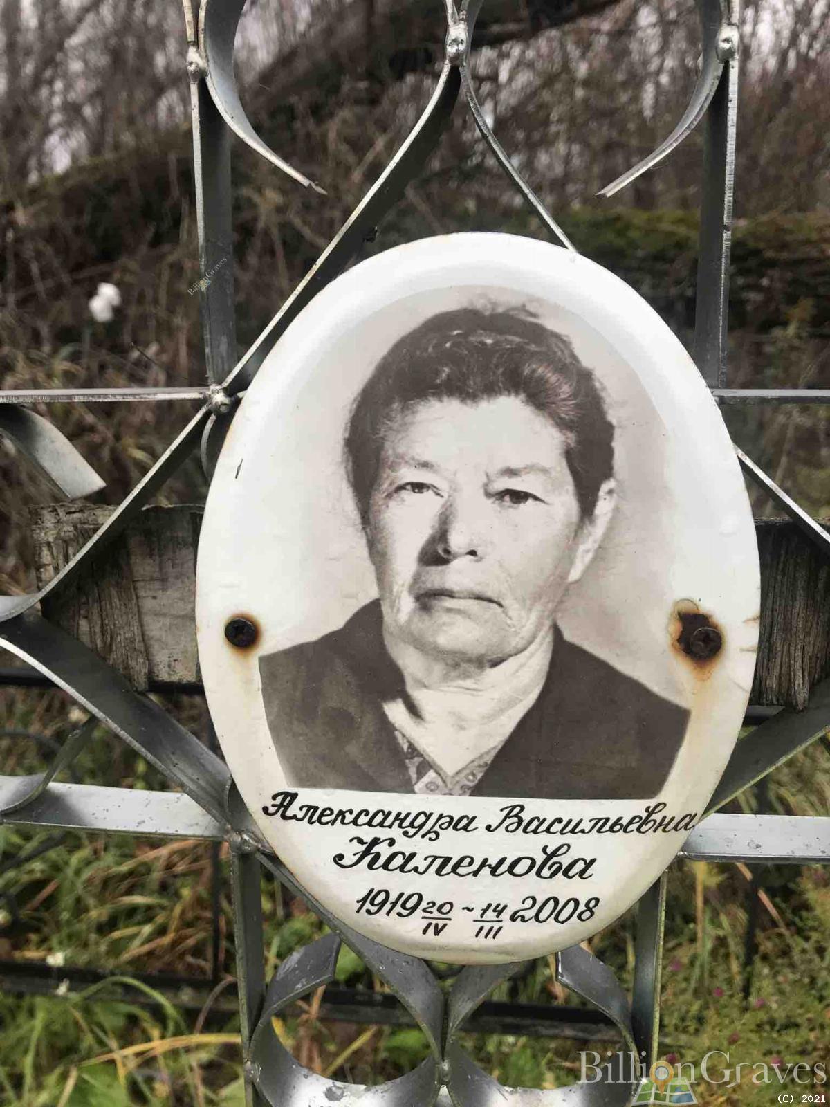Каленова Александра Васильевна